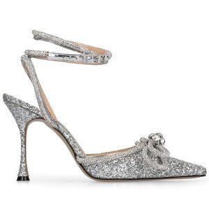Mach & Mach 100 mm glittered pumps
